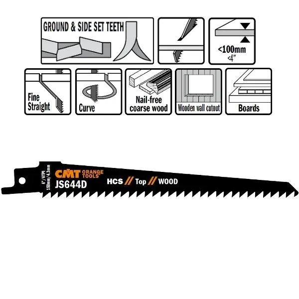 Reciprozaagblad HCS 150x1x25x6TPI