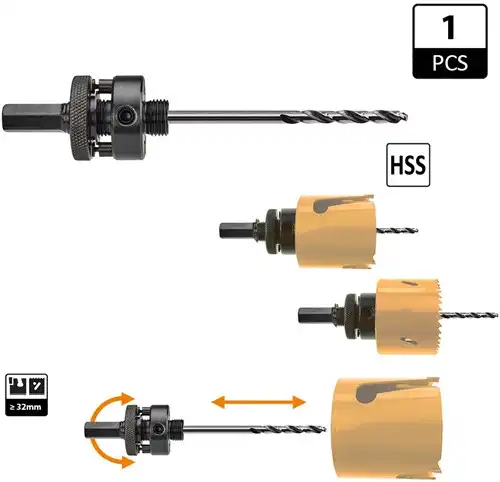 CMT Klokboorhouder voor diameters = 32mm