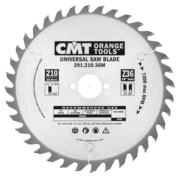 CMT Universeel cirkelzaag 235x30x2,8 Z36*HW