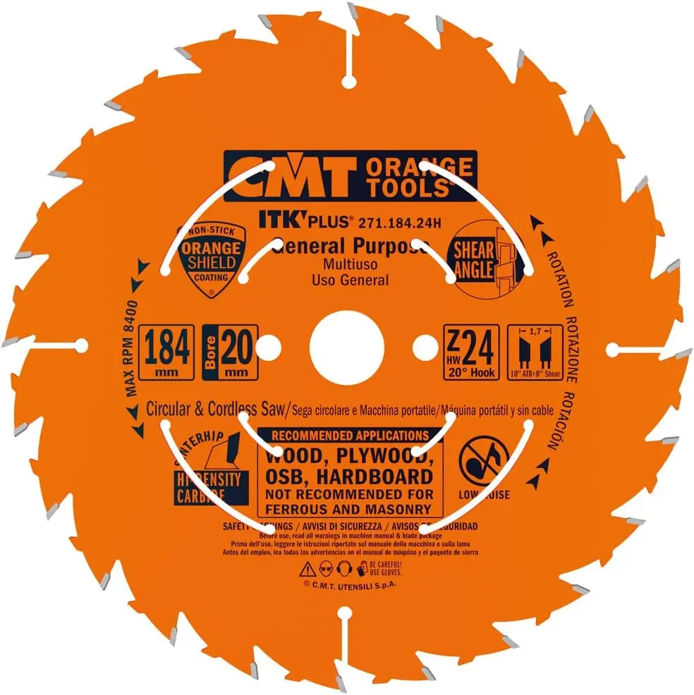 CMT Dunne schulp- en afkortzaag 184x20(+16 +15,87)x1,7 Z24