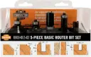 CMT Set van 5 frezen contractor in PVC kistje - Profielfrezen - HW