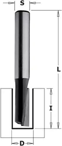 CMT Rechte bovenfrees (contractor) HW D3  x 8mm L51