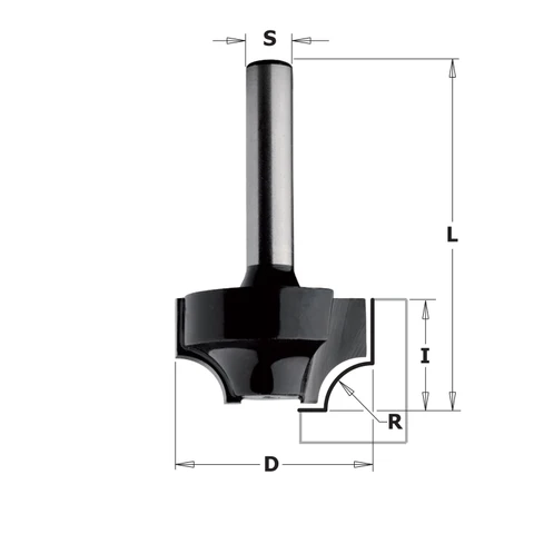 Afrondfrees (contractor) HW D25,4 x 14,3mm
