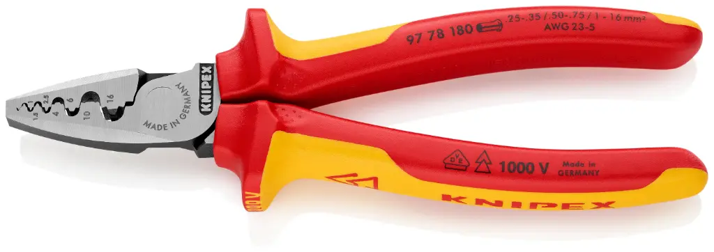 Knipex krimtang voor adereindhulzen