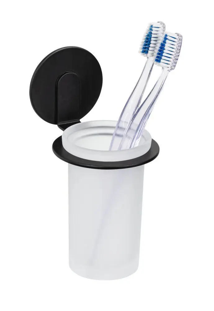 Tandenborstelbeker Bivio zwart - Turbo-Loc
