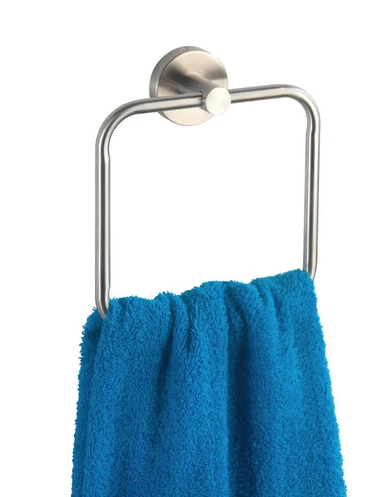 Bosio handdoekring RVS mat