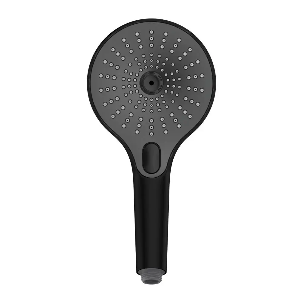 Handdouche ultimate Ø130mm - 3 jets - zwart/grijs