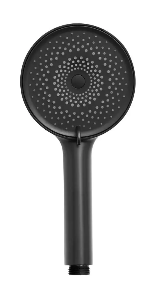 Handdouche softwater Ø120mm - 3 jets - zwart