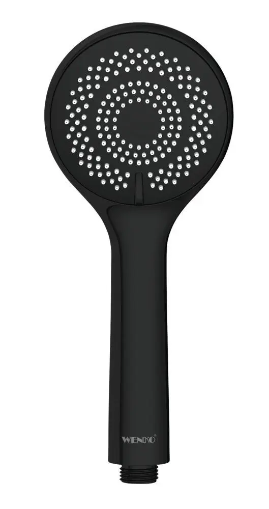 Handdouche watersaving Ø95mm - 3 jets - zwart