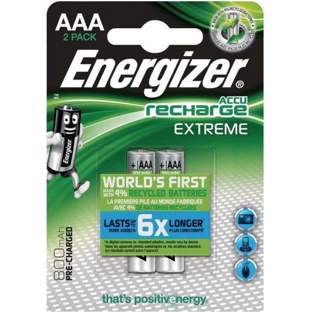 Energizer batterij AAA recharge - 800mAh