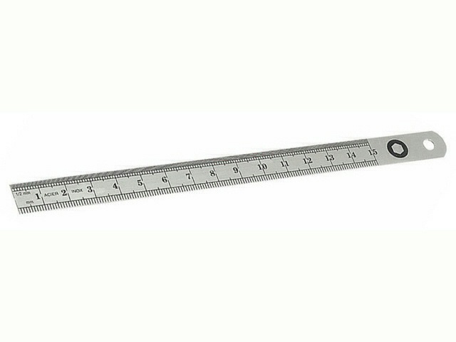 Meetlat buigzaam RVS 13x0,5mm - 200mm