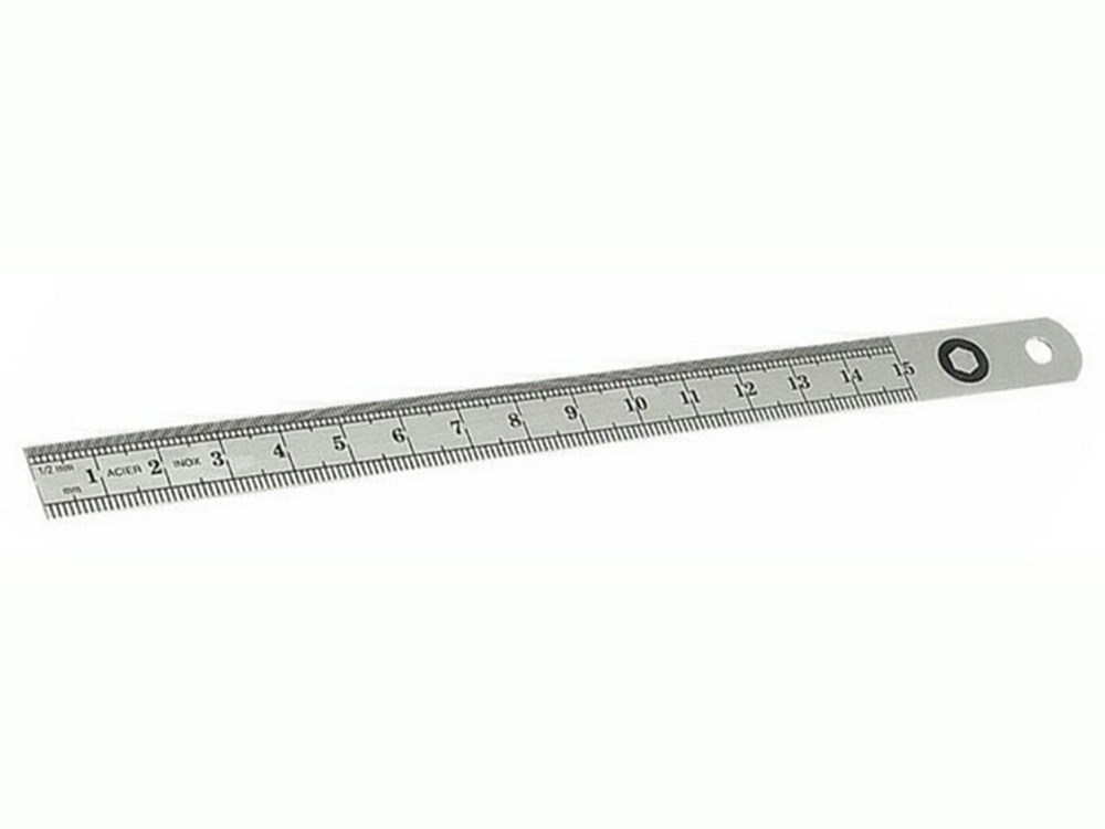 Meetlat buigzaam RVS 13x0,5mm - 300mm