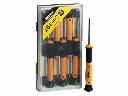 Precisie schroevendraaier 6 stuks (4TORX+2HEX)