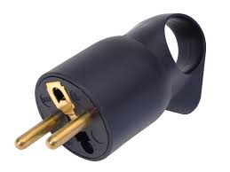 STEKKER MET OOG 2P+A ZWART