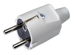 STEKKER RUBBER 16A WIT