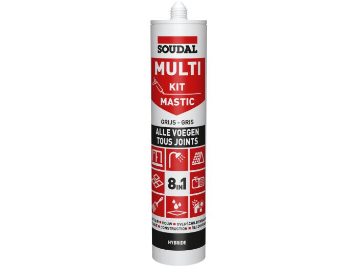 Soudal multikit grijs - 290ml
