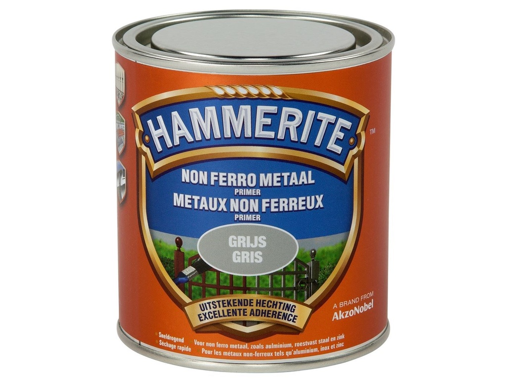 HAMMERITE PRIMER NON-FERRO METALEN GRIJS 0.5L