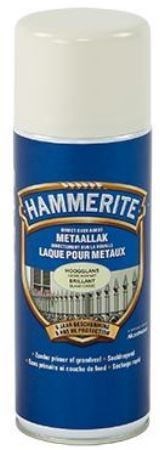 Hammerite hoogglanslak spray gebroken wit