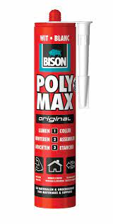 Bison poly max wit 425g koker