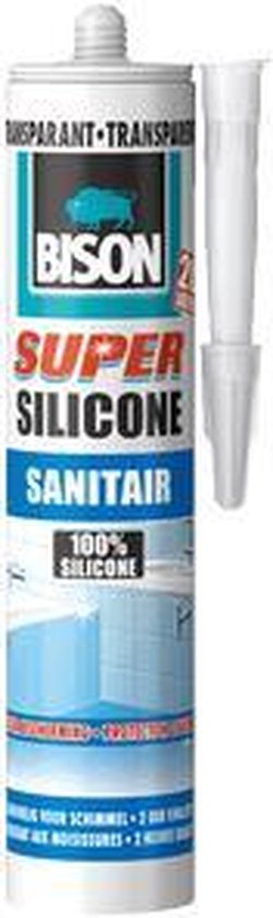 SILICONEN SUPER SANITAIR 310 ML TRANSPARANT