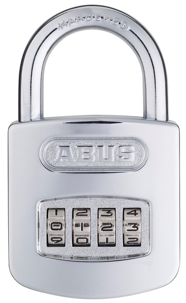 Abus 160/50 cijferhangslot chroom