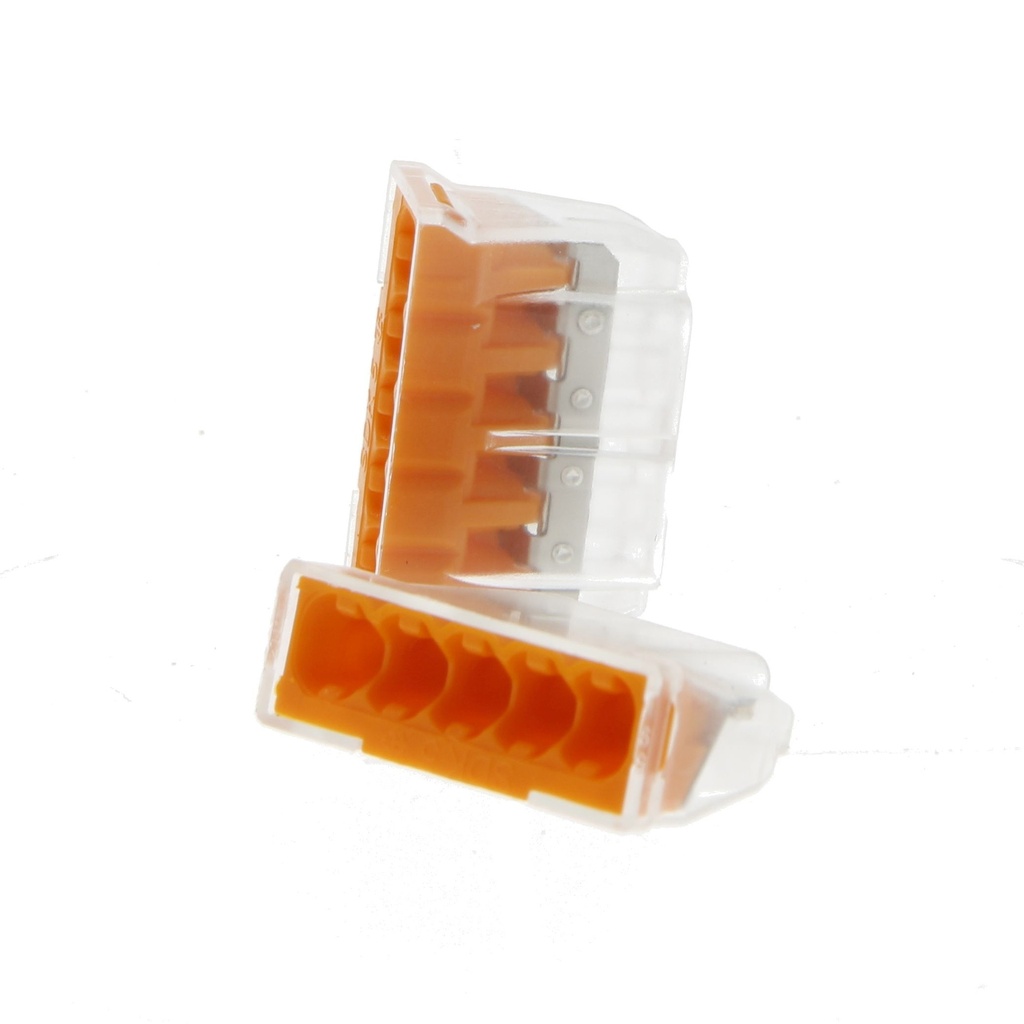 Steekklem 5x0,5 - 2,5mm geel - 5st