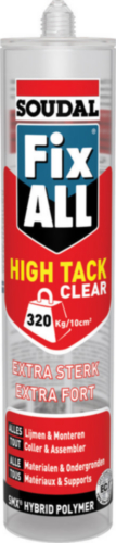 SOUDAL FIX ALL HIGH TACK CLEAR - 290ML