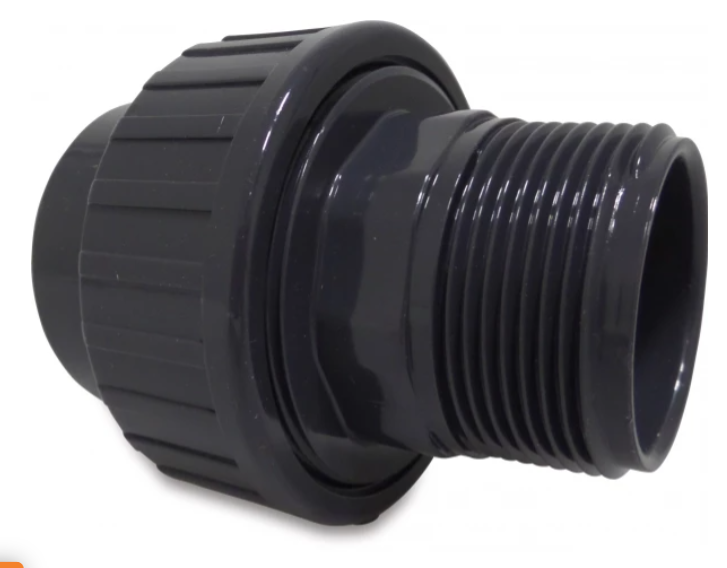 DRUK PVC SCHROEFKOPPELING - 25MM X 3/4M