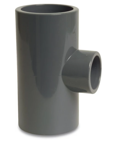 DRUK PVC T-STUK VERLOPEND 40 X 25 X 40 - 90°