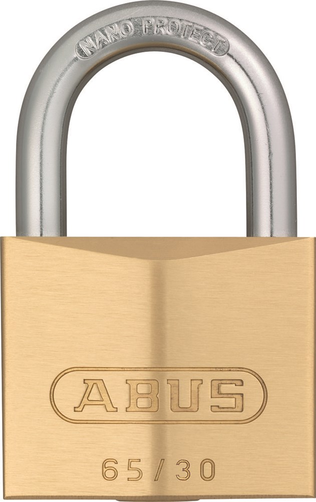 Abus 65/30 hangslot messing