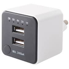 USB-LADER 2XUSB 2.4A + TIMER