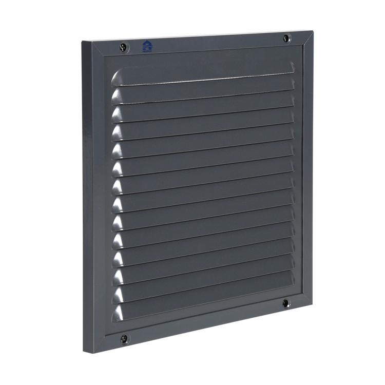 Renson 437 schoepenrooster met gaas 200x200mm - RAL7016