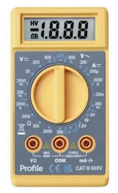 DIGITALE MULTIMETER PROFILE MAX 600V