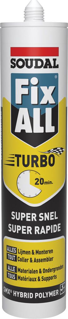 Soudal fix all turbo wit 125ml