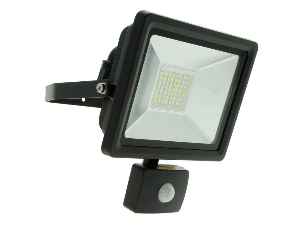 STRALER LED 30W EASY CONNECT + PIR ZWART