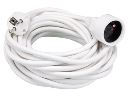 Verlengsnoer wit IP20 H05VV-F 3G1,5 15M