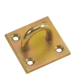 Aanlegbeugel op plaat - verzinkt - 8mm-55x55mm