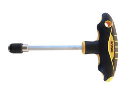 T-schroevendraaier 1/4 magneetbithouder 100mm