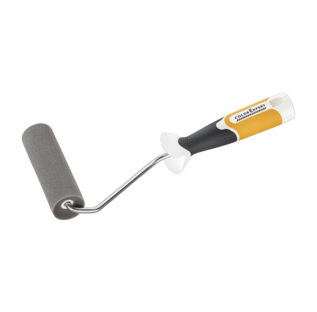 EvoStar lakroller 11cm D35 grijs konkaag glad + beugel 28cm 3K