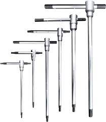 SET VAN 6 T-SLEUTELS HEX 2.5-3-4-5-6-8MM