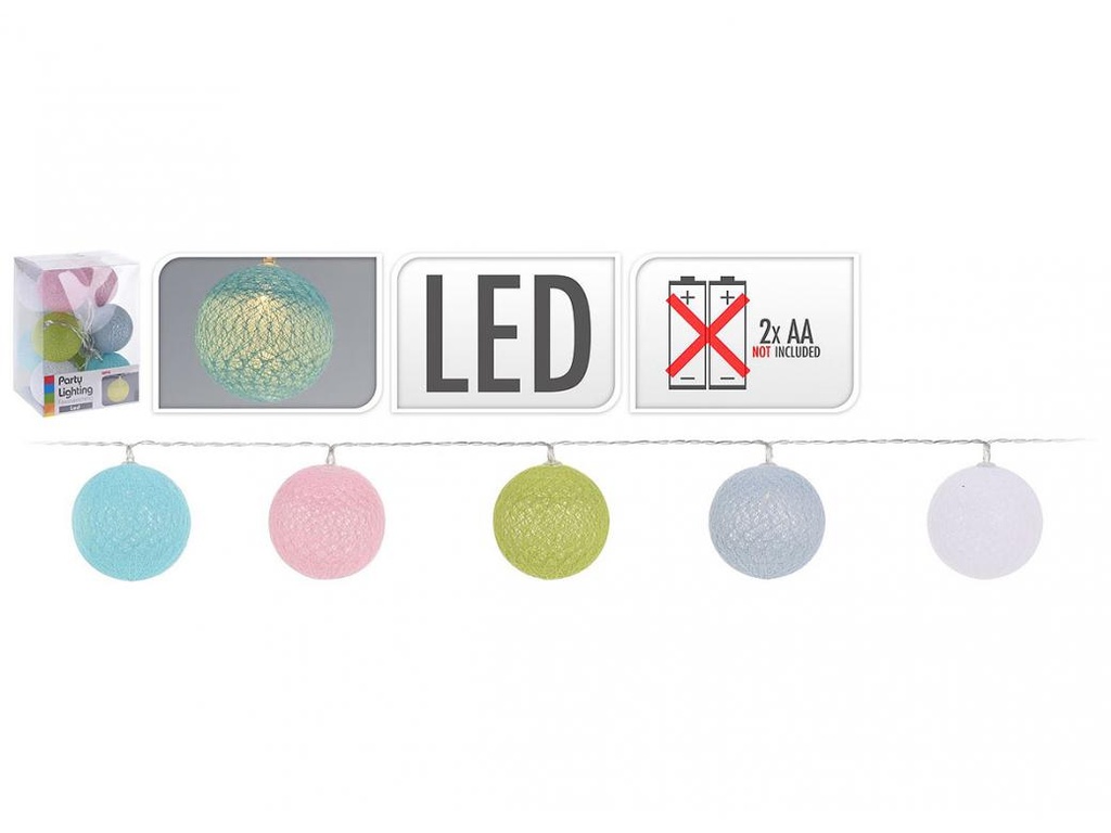 LED VERLICHTINGSKABEL 10 BOLLEN