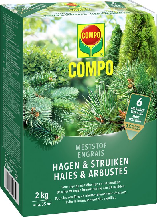 Compo meststof hagen en struiken 2kg
