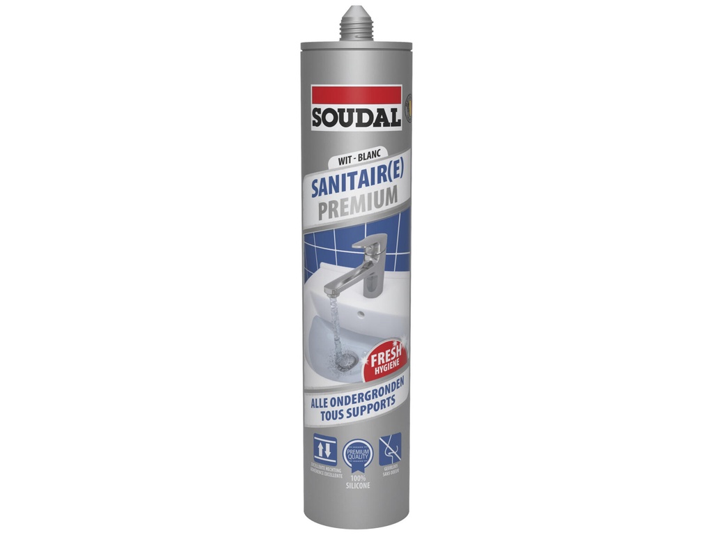 SOUDAL SANITAIR PREMIUM WIT 290ML