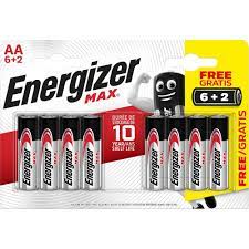BATTERIJ ENERGIZER MAX LR6 AA BL6+2 PROMO 