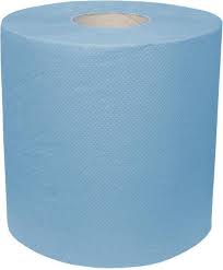 Handdoekpapier blauw 326Mx24cm - X161