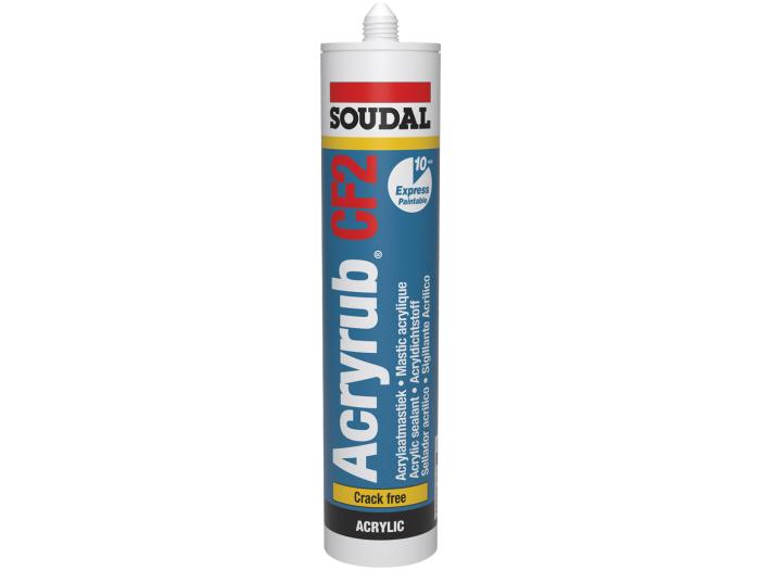SOUDAL ACRYRUB CF2 - 300ML WIT