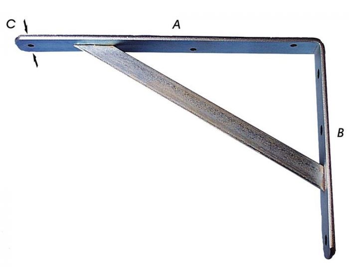 Plankdrager zwaar verzinkt 400x250mm