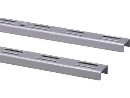 Wandrail dubbel grijs 1000x50mm