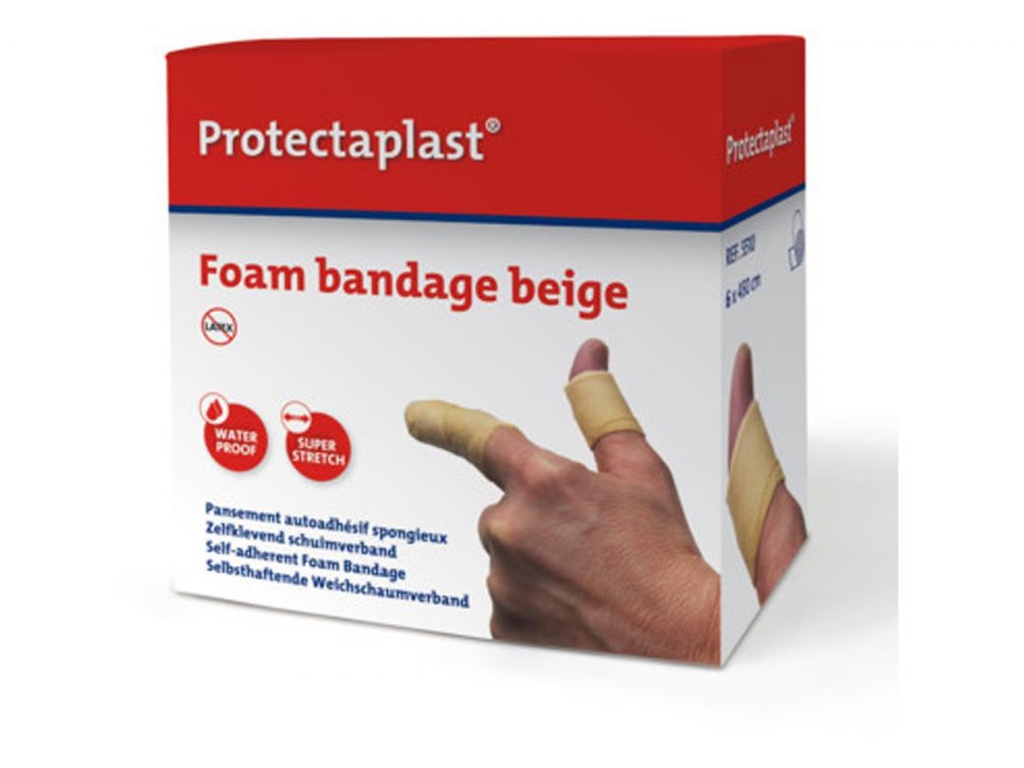 PROTECTAPLAST ZELFKLEVEND SCHUIMVERBAND - 6CMX4.5M