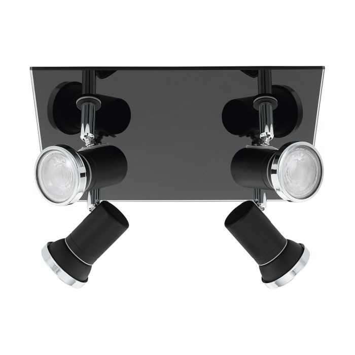 TAMARA 1 4-LIGHT SQUARE - BLACK-CHROME
